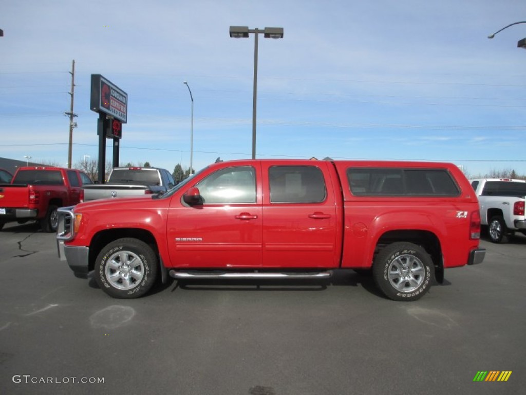 2010 Sierra 1500 SLT Crew Cab 4x4 - Fire Red / Ebony photo #3