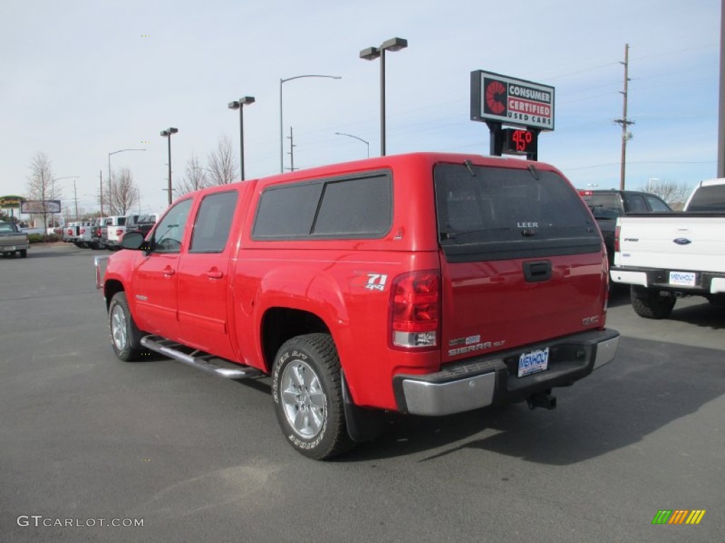 2010 Sierra 1500 SLT Crew Cab 4x4 - Fire Red / Ebony photo #4