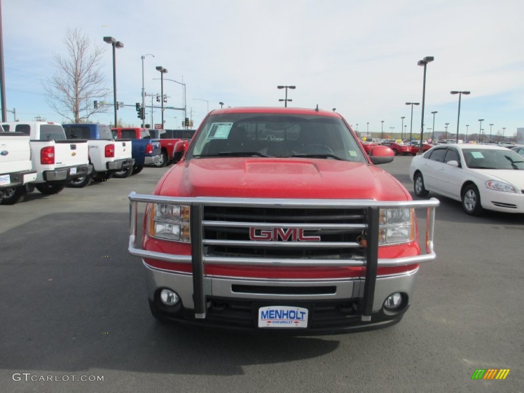 2010 Sierra 1500 SLT Crew Cab 4x4 - Fire Red / Ebony photo #7