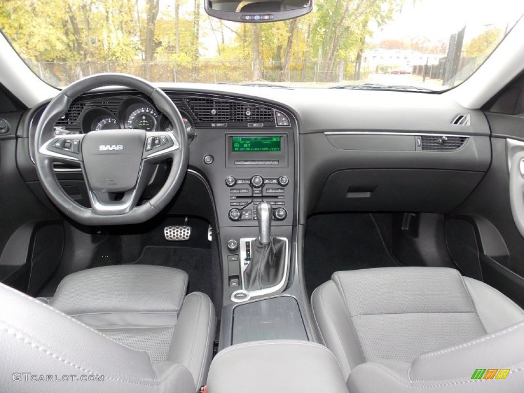 2010 Saab 9-5 Aero Sedan XWD Dark Pewter Dashboard Photo #87765314
