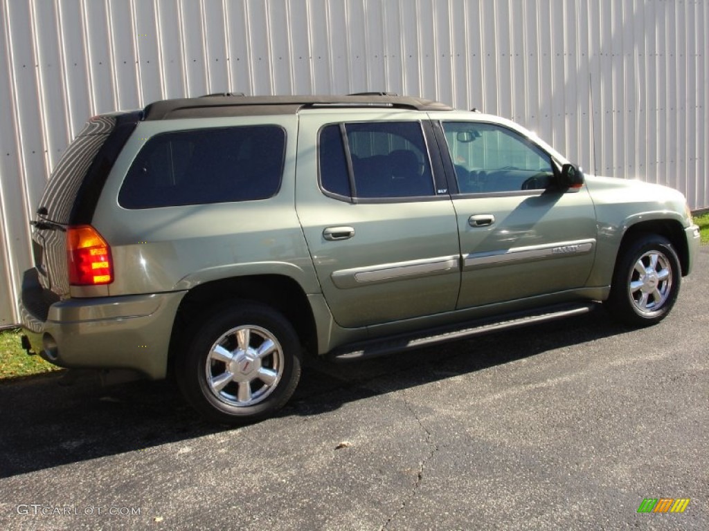 2004 Envoy XL SLT 4x4 - Silver Green Metallic / Medium Pewter photo #6