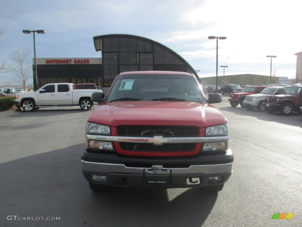 2004 Silverado 1500 Z71 Extended Cab 4x4 - Victory Red / Dark Charcoal photo #8