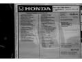 2014 Honda CR-V LX Window Sticker