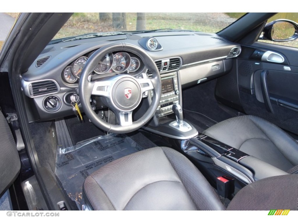 Black Interior 2012 Porsche 911 Black Edition Cabriolet Photo #87767588