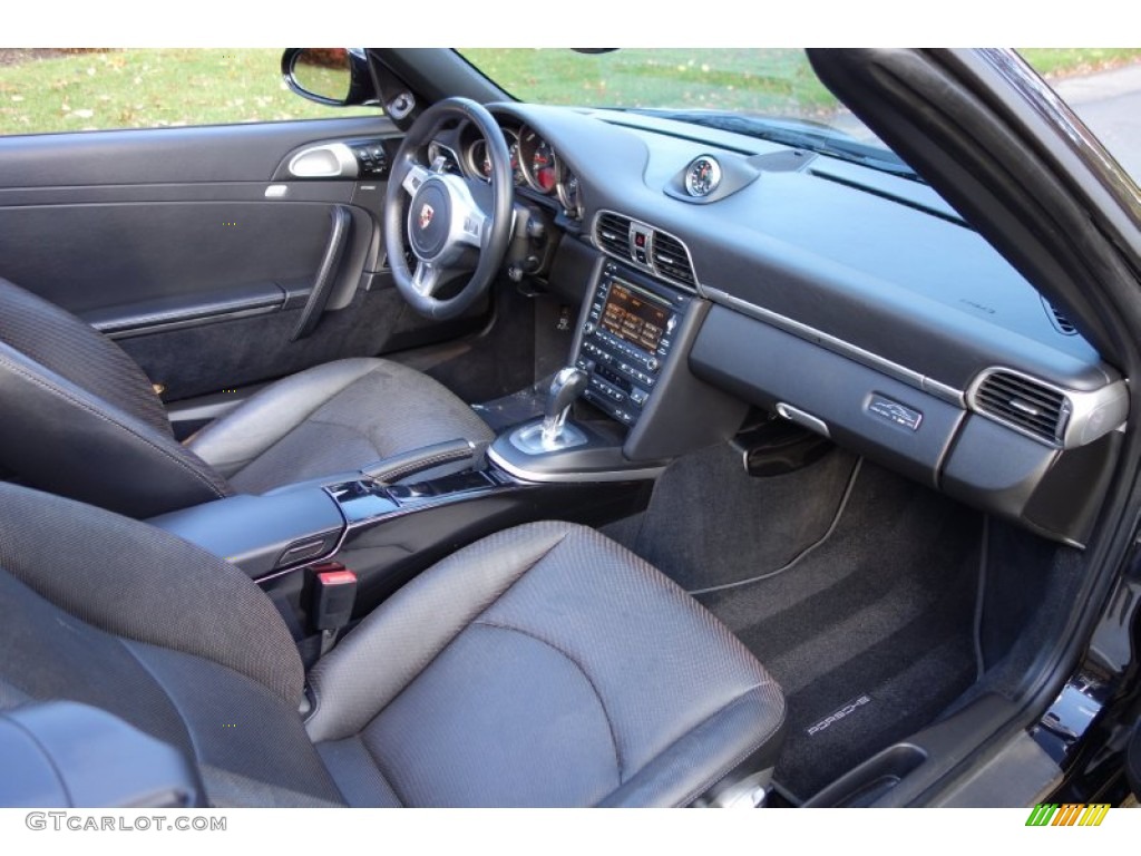 2012 Porsche 911 Black Edition Cabriolet Black Dashboard Photo #87767630