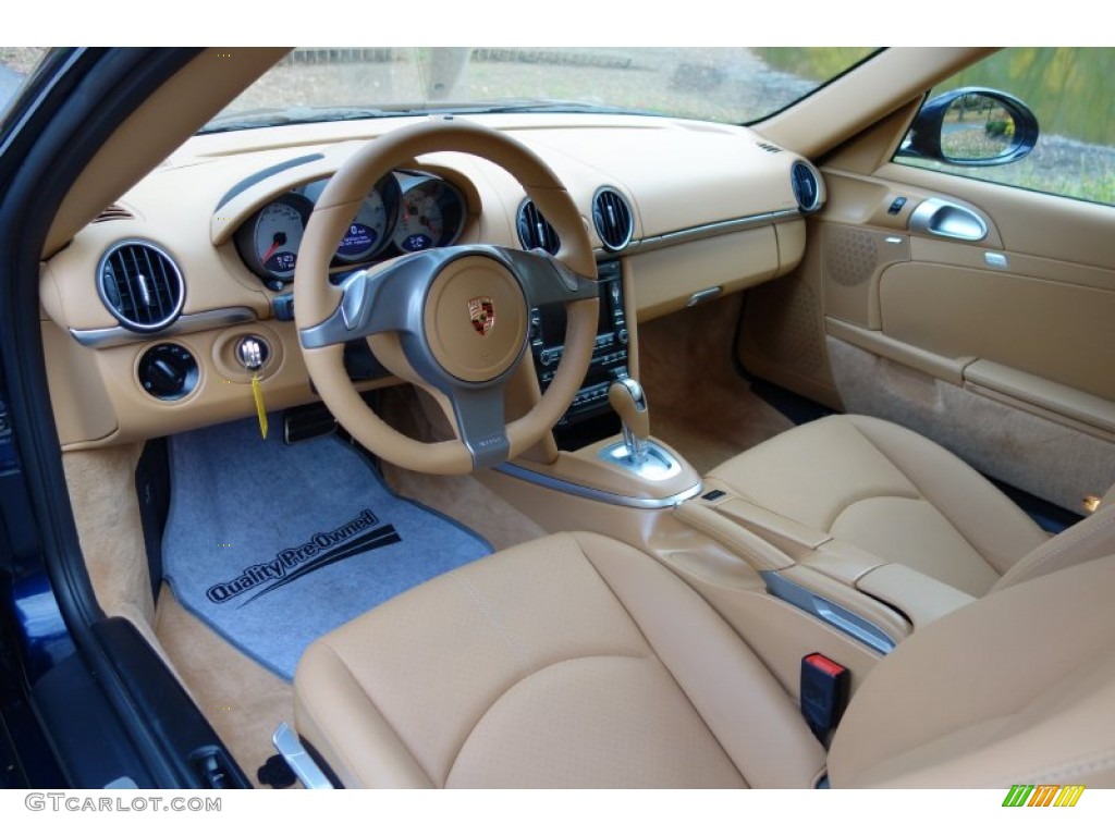 Sand Beige Interior 2010 Porsche Cayman S Photo #87767996