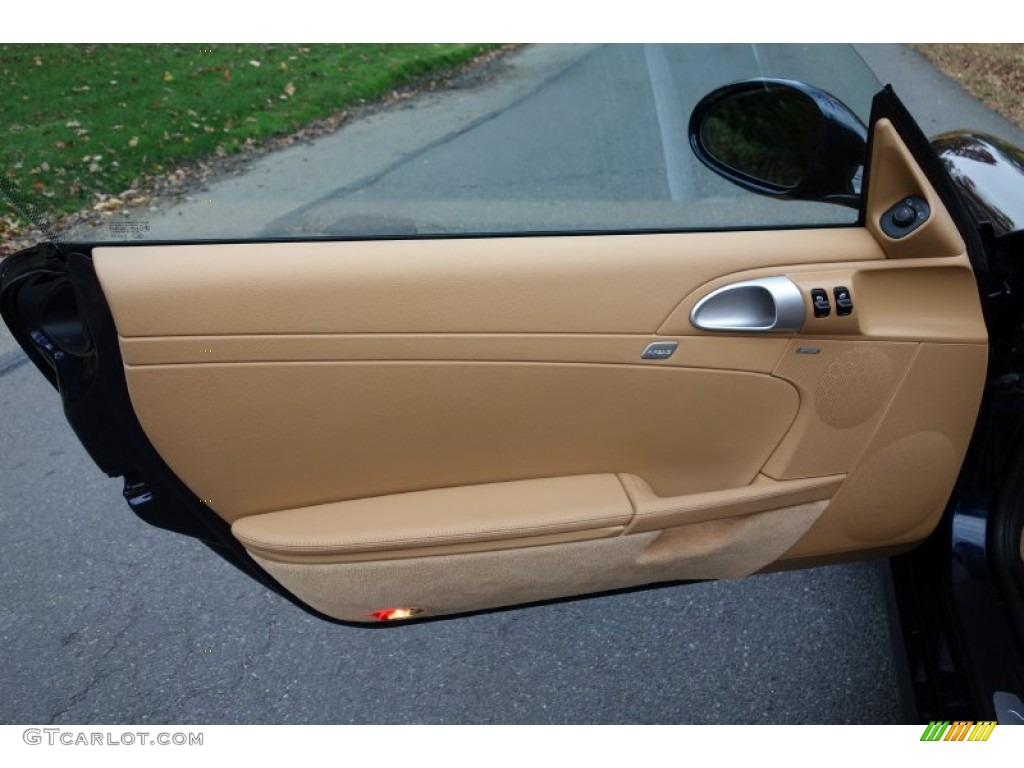 2010 Porsche Cayman S Sand Beige Door Panel Photo #87768018