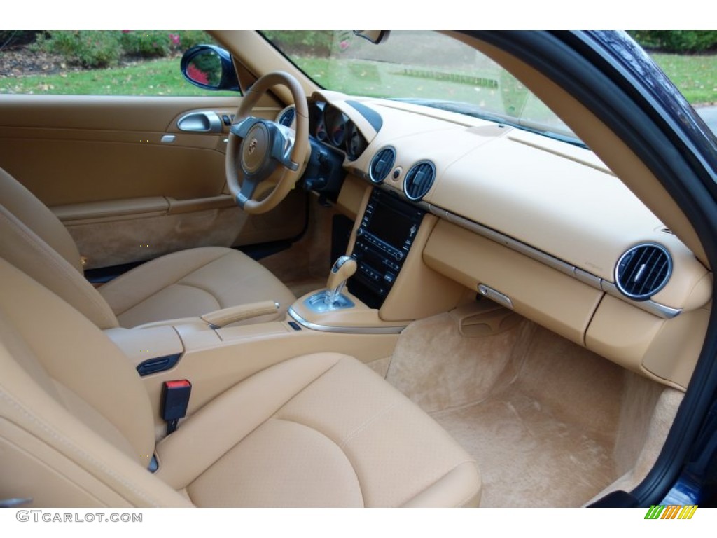 2010 Porsche Cayman S Sand Beige Dashboard Photo #87768044
