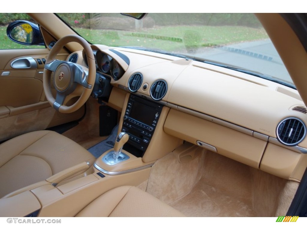2010 Porsche Cayman S Sand Beige Dashboard Photo #87768095