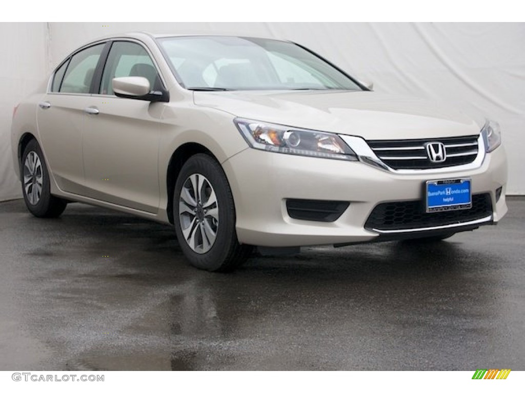 2014 Accord LX Sedan - Champagne Frost Pearl / Ivory photo #1