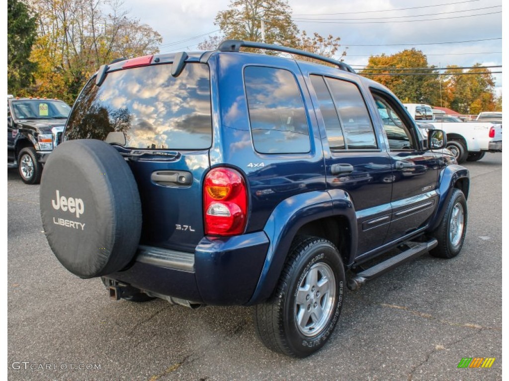 2002 Liberty Limited 4x4 - Patriot Blue Pearlcoat / Taupe photo #6