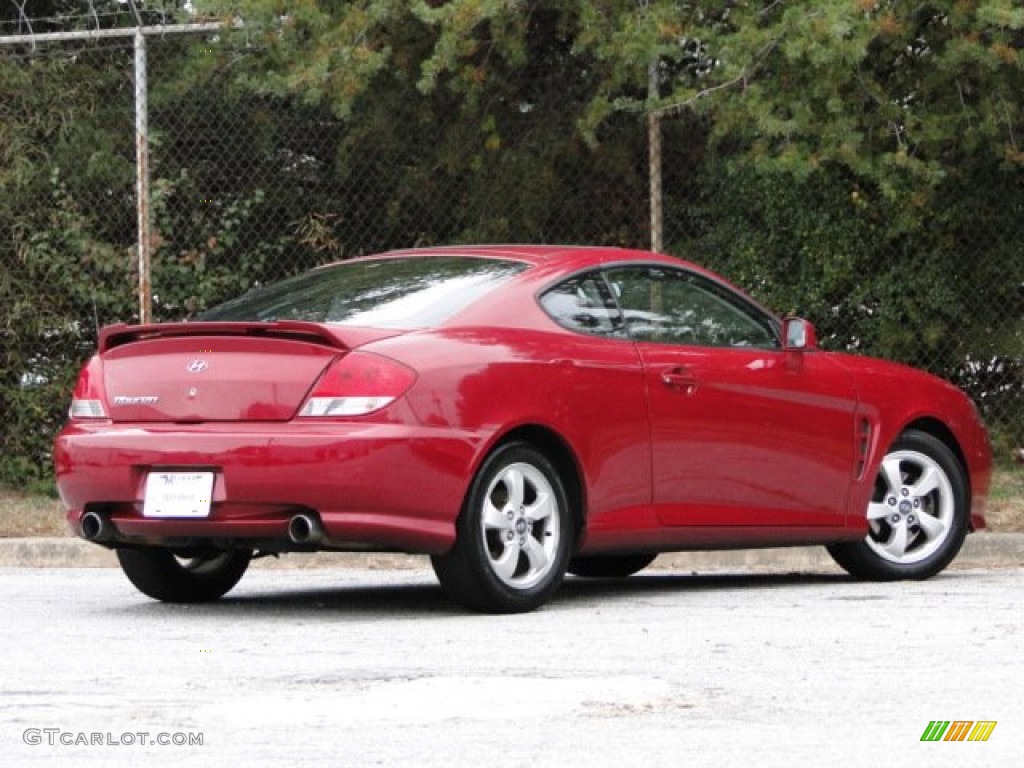 2005 Tiburon GS - Electric Red / Black photo #2
