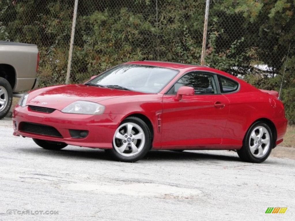2005 Tiburon GS - Electric Red / Black photo #3