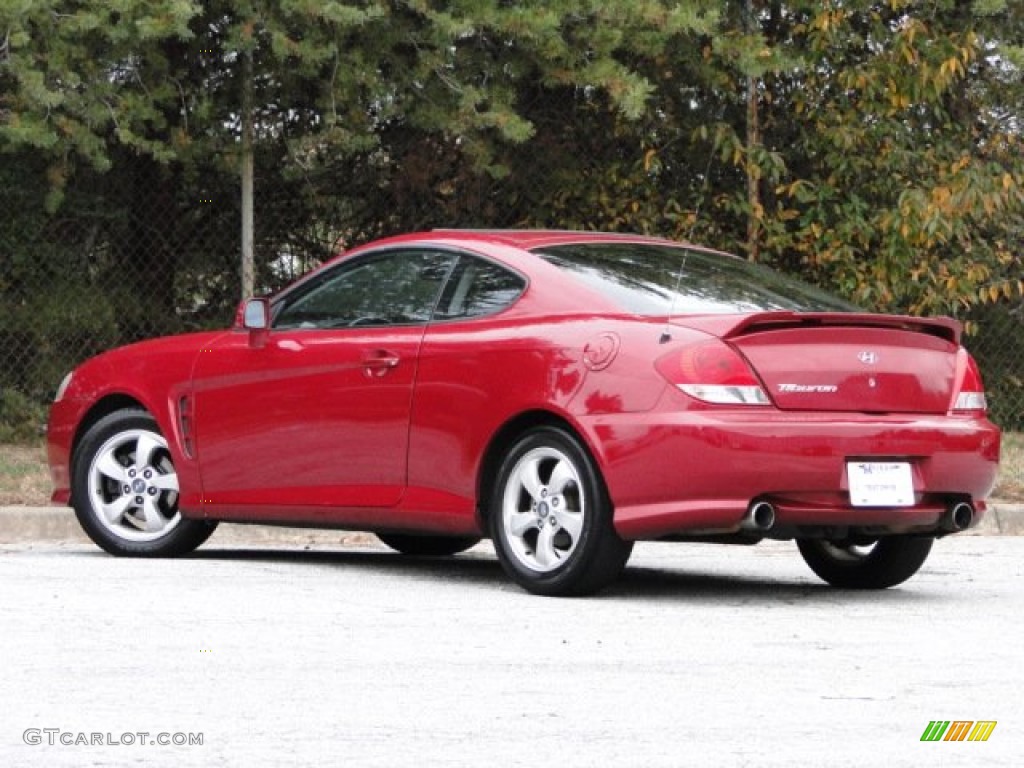 2005 Tiburon GS - Electric Red / Black photo #4