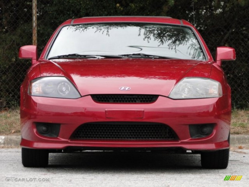 2005 Tiburon GS - Electric Red / Black photo #5