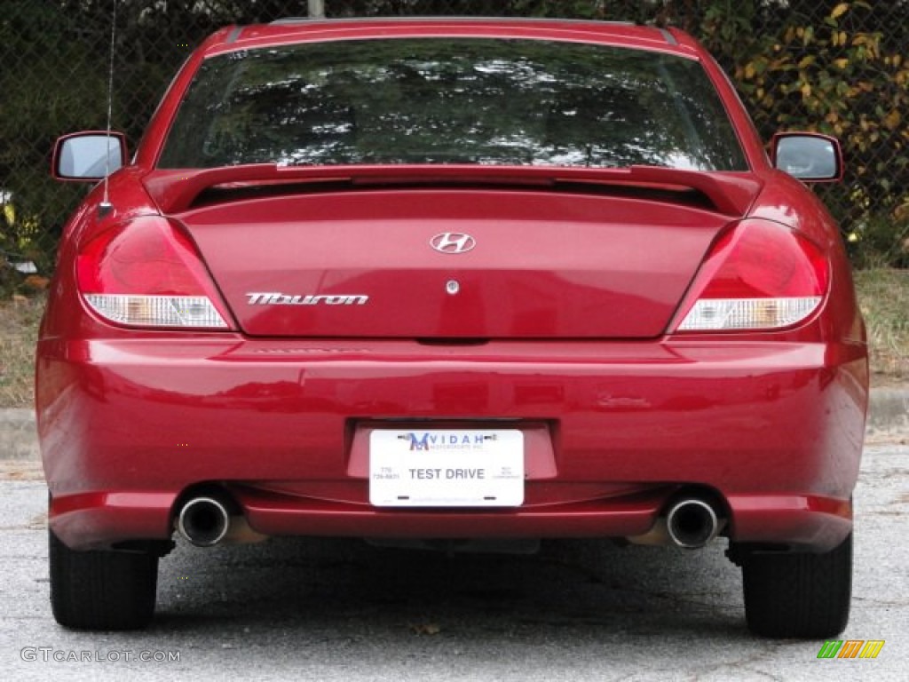2005 Tiburon GS - Electric Red / Black photo #6