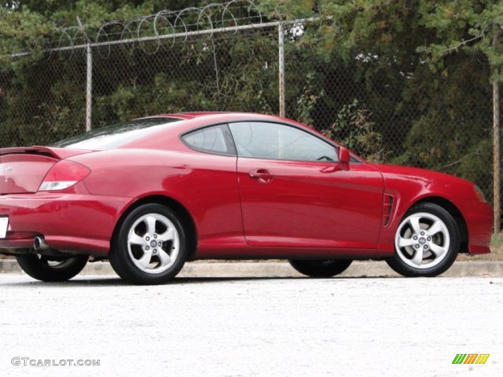 2005 Tiburon GS - Electric Red / Black photo #17