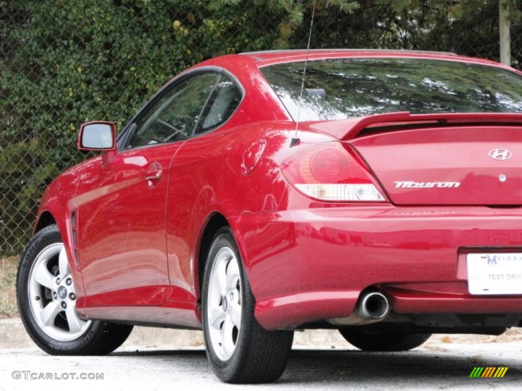 2005 Tiburon GS - Electric Red / Black photo #21
