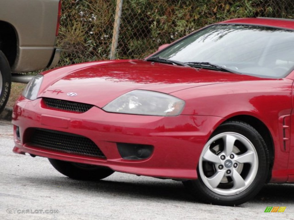 2005 Tiburon GS - Electric Red / Black photo #23