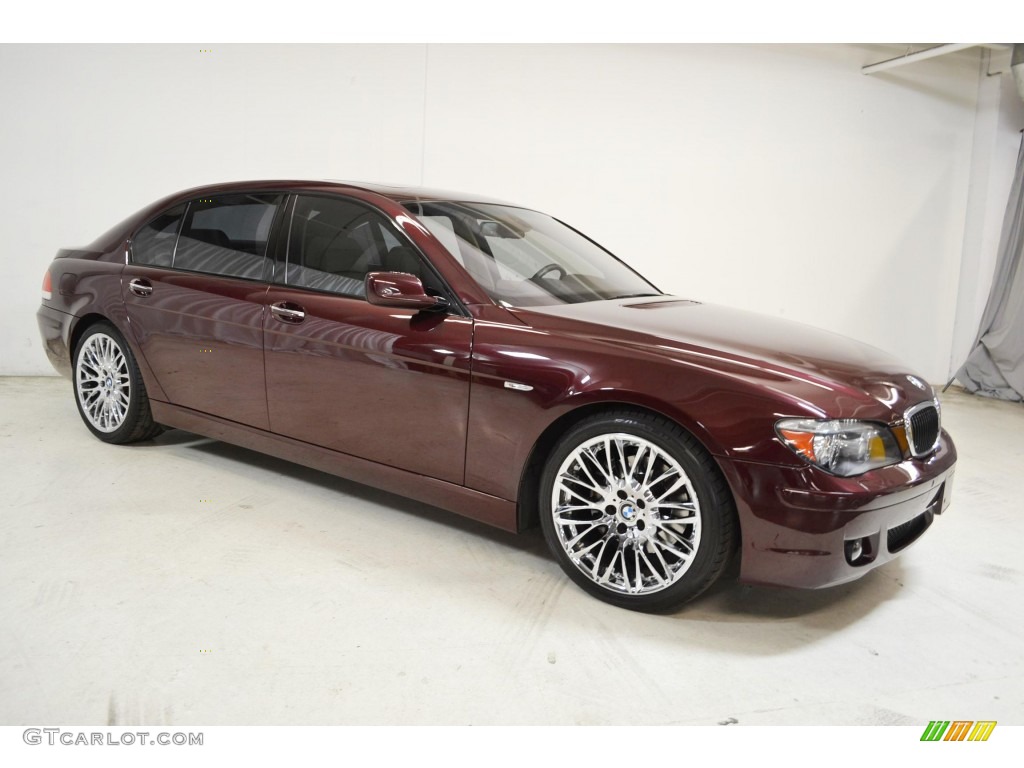 2007 7 Series 750Li Sedan - Barbera Red Metallic / Beige photo #2