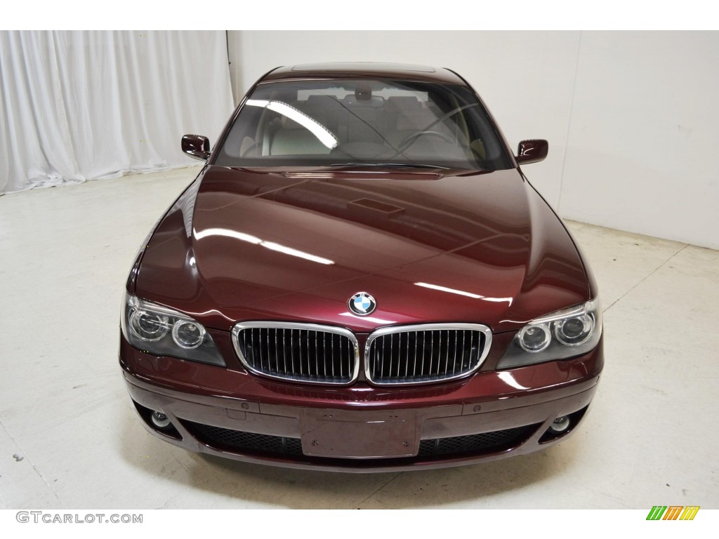 2007 7 Series 750Li Sedan - Barbera Red Metallic / Beige photo #4