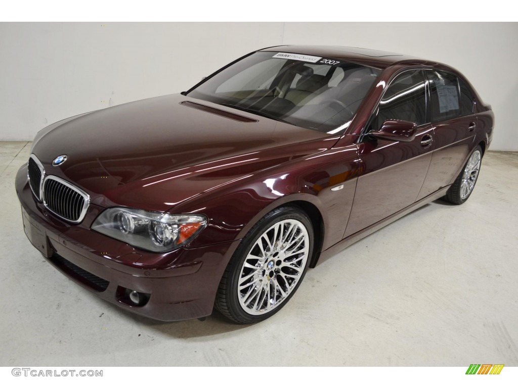 2007 7 Series 750Li Sedan - Barbera Red Metallic / Beige photo #8