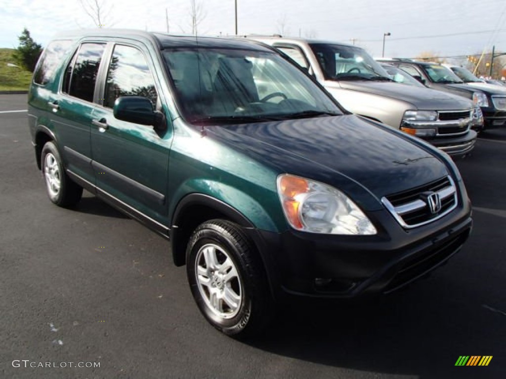 2003 CR-V EX 4WD - Clover Green Pearl / Saddle photo #1