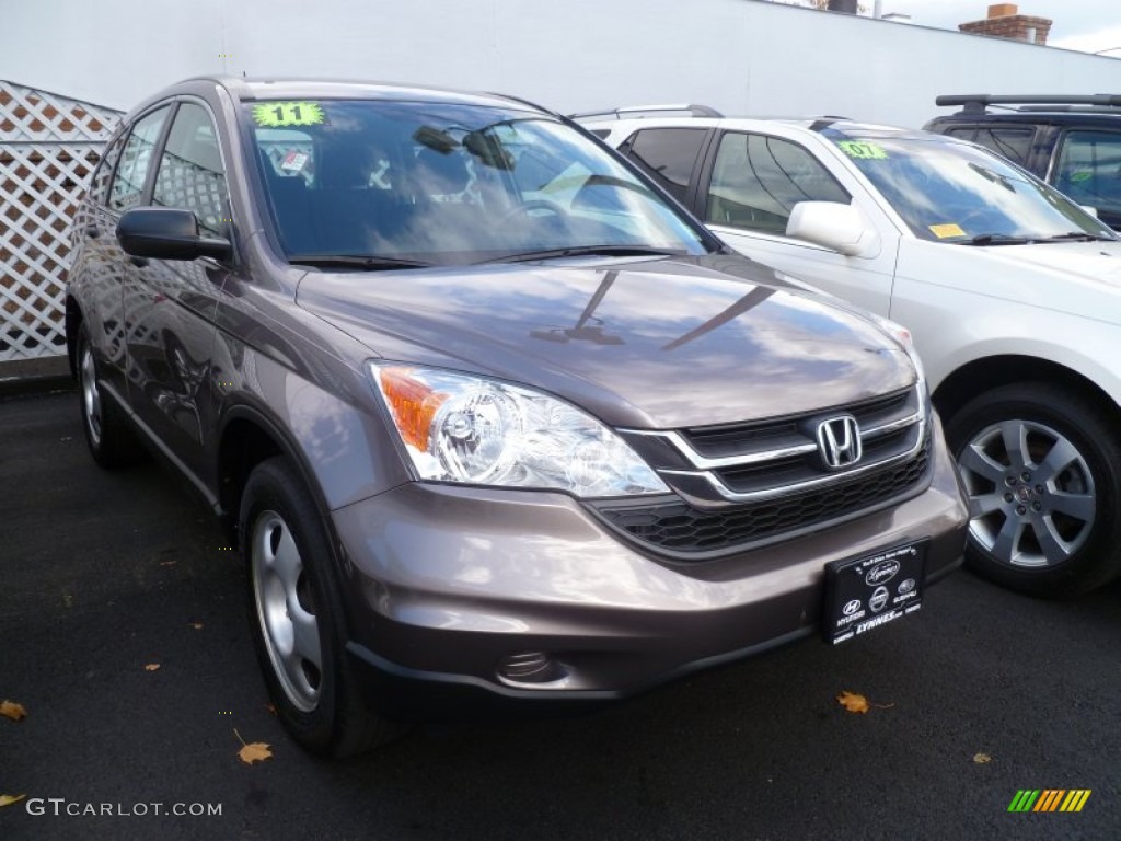 2011 CR-V LX 4WD - Urban Titanium Metallic / Black photo #1