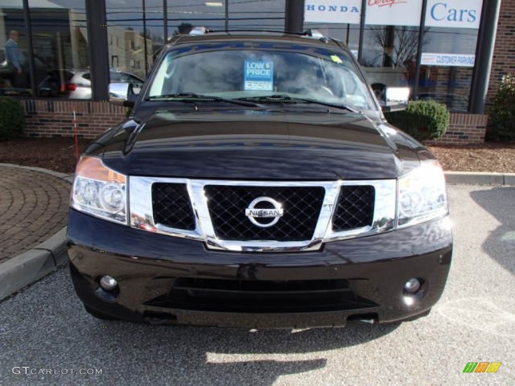 2012 Armada Platinum 4WD - Espresso Black / Almond photo #2