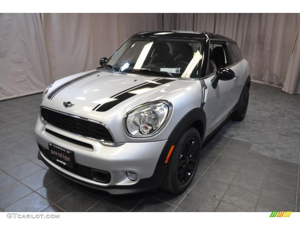 2014 Cooper S Paceman All4 AWD - Crystal Silver Metallic / Lounge Red Copper Leather/Carbon Black photo #1