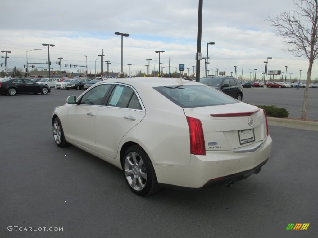2013 ATS 3.6L Performance AWD - White Diamond Tricoat / Caramel/Jet Black Accents photo #4