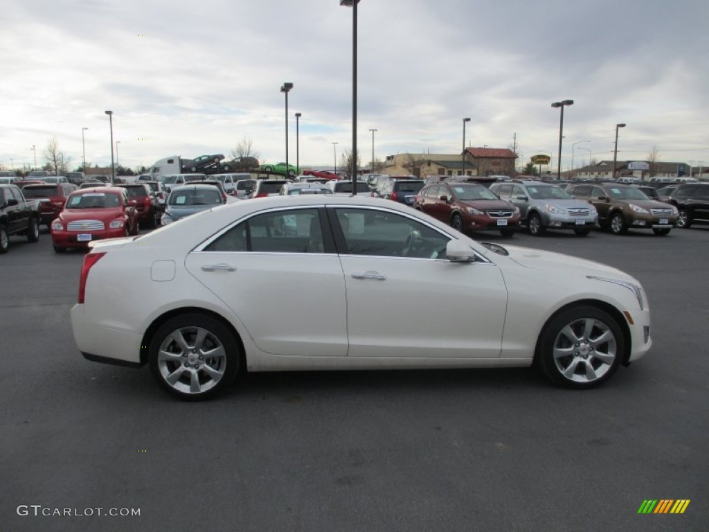 2013 ATS 3.6L Performance AWD - White Diamond Tricoat / Caramel/Jet Black Accents photo #7
