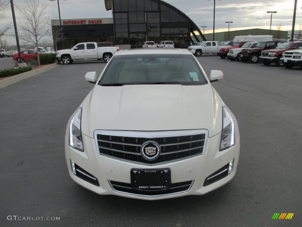 2013 ATS 3.6L Performance AWD - White Diamond Tricoat / Caramel/Jet Black Accents photo #8