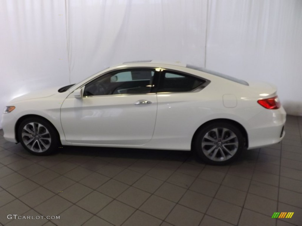 2014 Accord EX-L V6 Coupe - White Orchid Pearl / Ivory photo #8