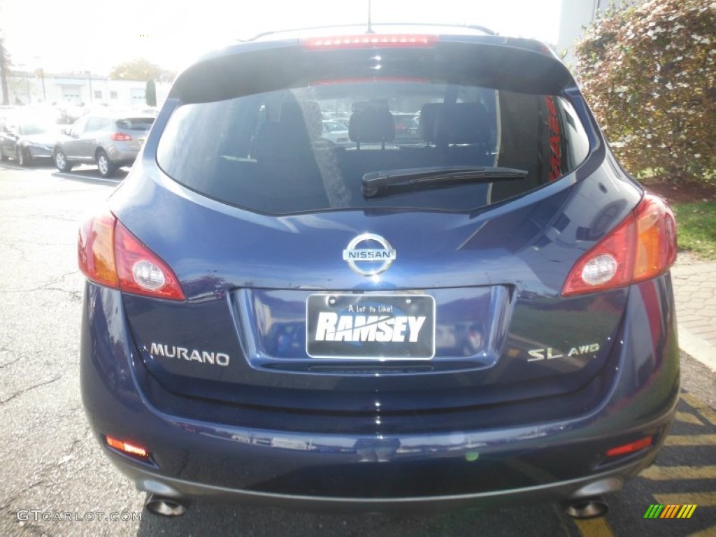 2010 Murano SL AWD - Deep Sapphire Blue Metallic / Beige photo #7