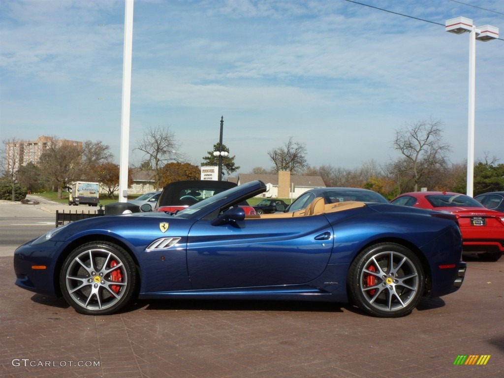 Tour de France Blue 2011 Ferrari California Standard California Model Exterior Photo #87784193