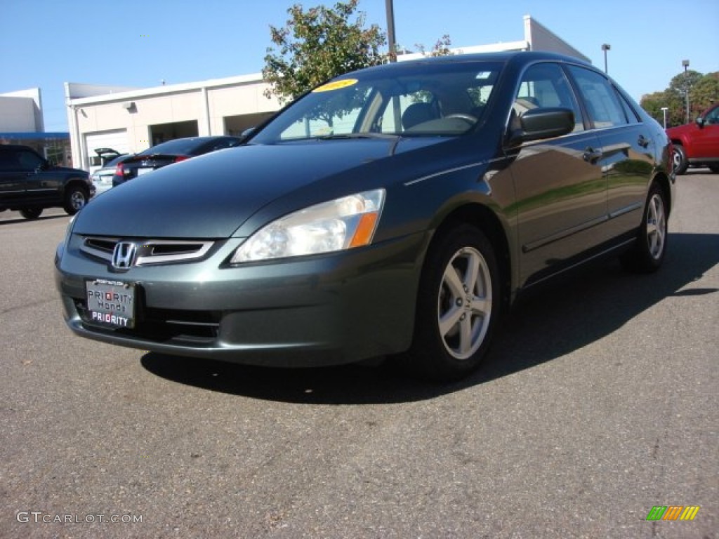 2005 Accord EX-L Sedan - Deep Green Pearl / Ivory photo #1