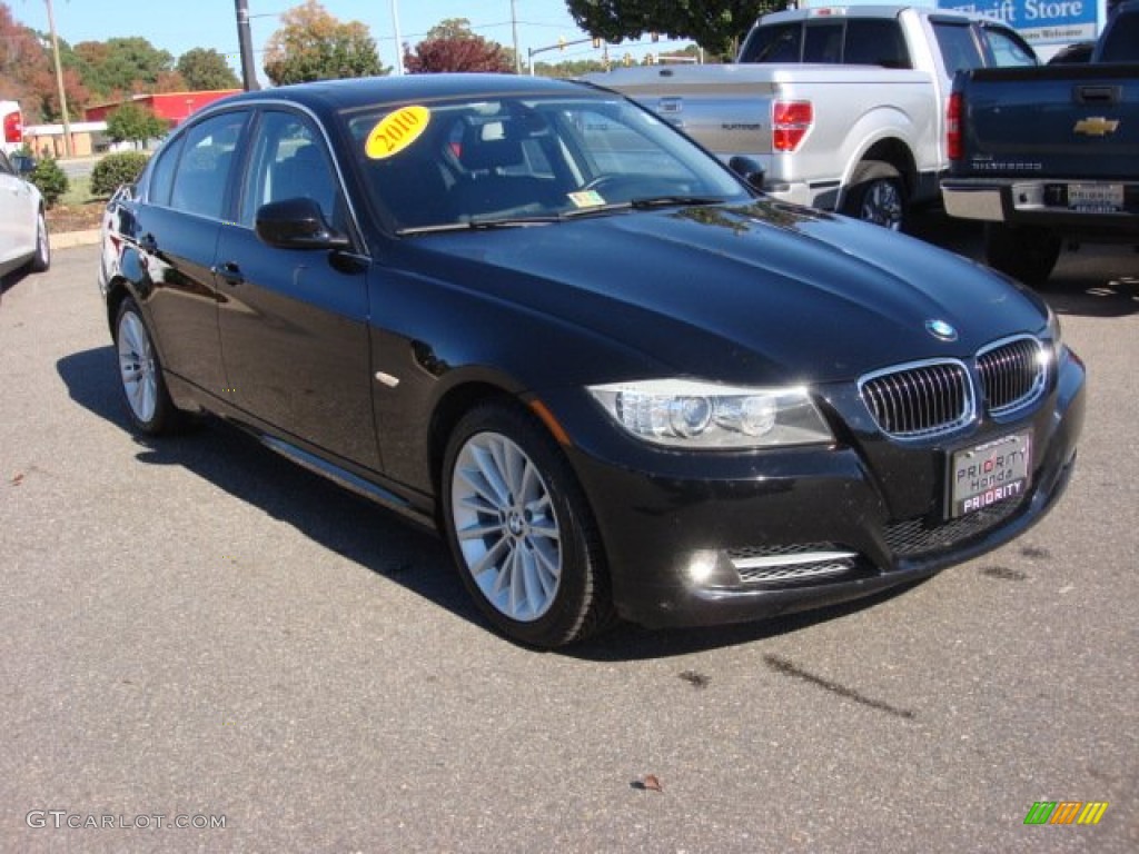 2010 3 Series 335d Sedan - Jet Black / Black photo #8