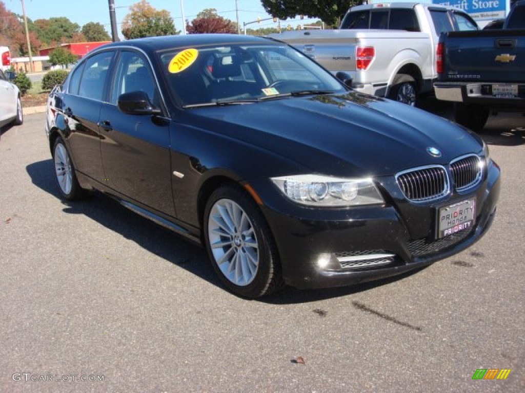 2010 3 Series 335d Sedan - Jet Black / Black photo #8