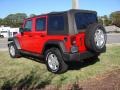 2009 Flame Red Jeep Wrangler Unlimited X 4x4  photo #3