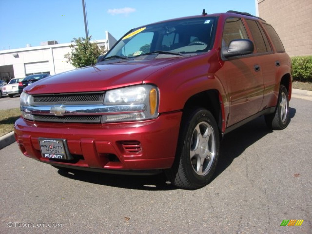 2007 TrailBlazer LS - Red Jewel Tint Coat / Light Gray photo #1