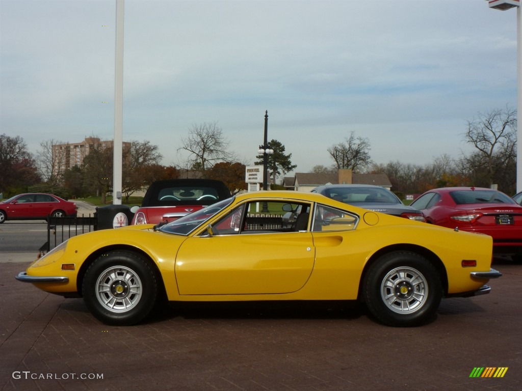 Yellow 1972 Ferrari Dino 246 GT Exterior Photo #87789170