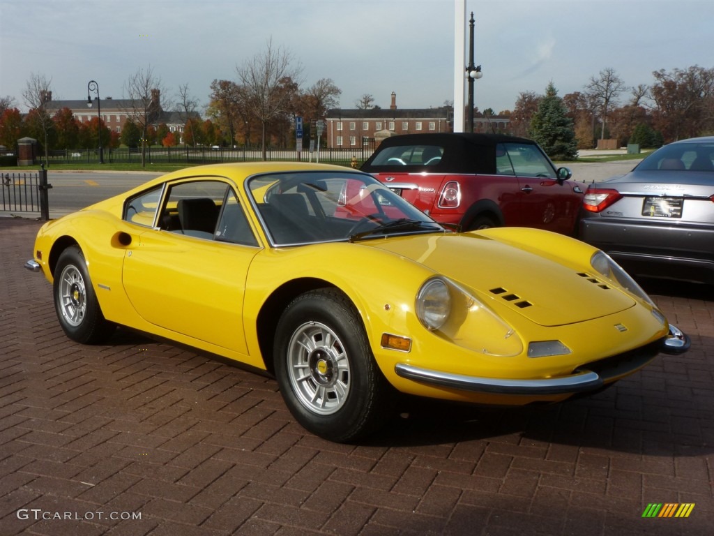 Yellow 1972 Ferrari Dino 246 GT Exterior Photo #87789299