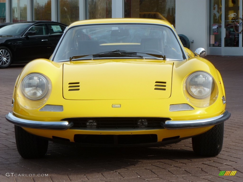 Yellow 1972 Ferrari Dino 246 GT Exterior Photo #87789311