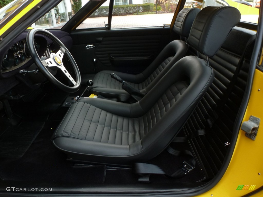 Black Interior 1972 Ferrari Dino 246 GT Photo #87789407