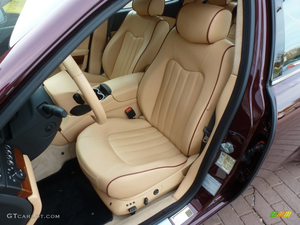 2008 Maserati Quattroporte Standard Quattroporte Model Front Seat Photo #87789599