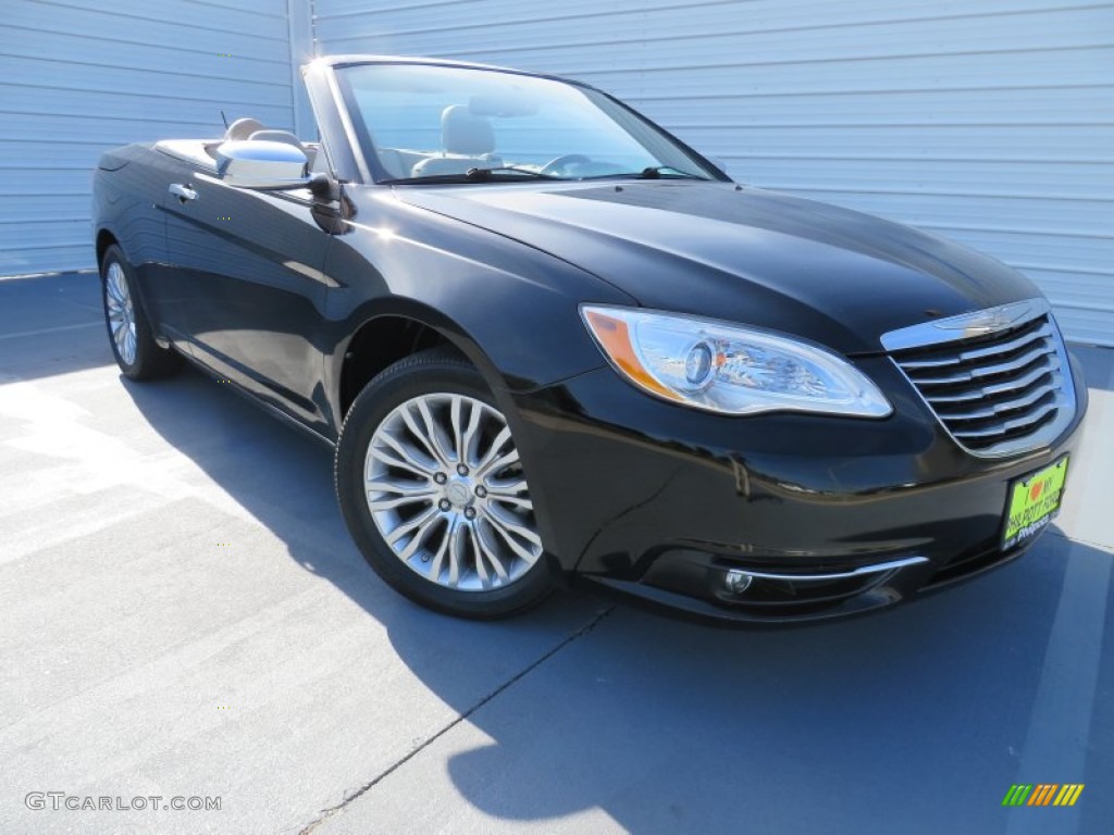 2011 200 Limited Convertible - Black / Black/Light Frost Beige photo #1