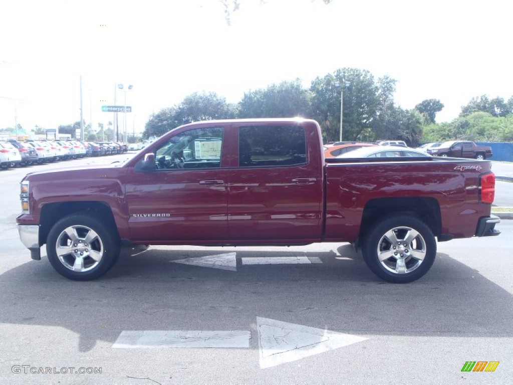 2014 Silverado 1500 LT Crew Cab 4x4 - Deep Ruby Metallic / Jet Black photo #3