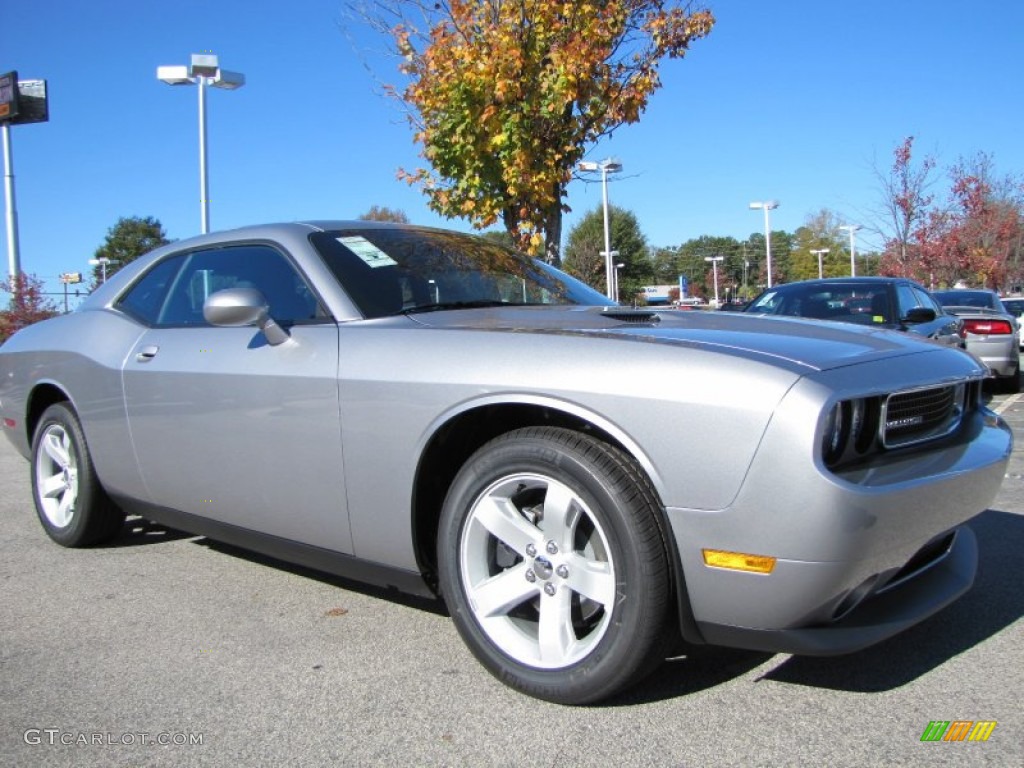 2014 Challenger SXT - Billet Silver Metallic / Dark Slate Gray photo #4