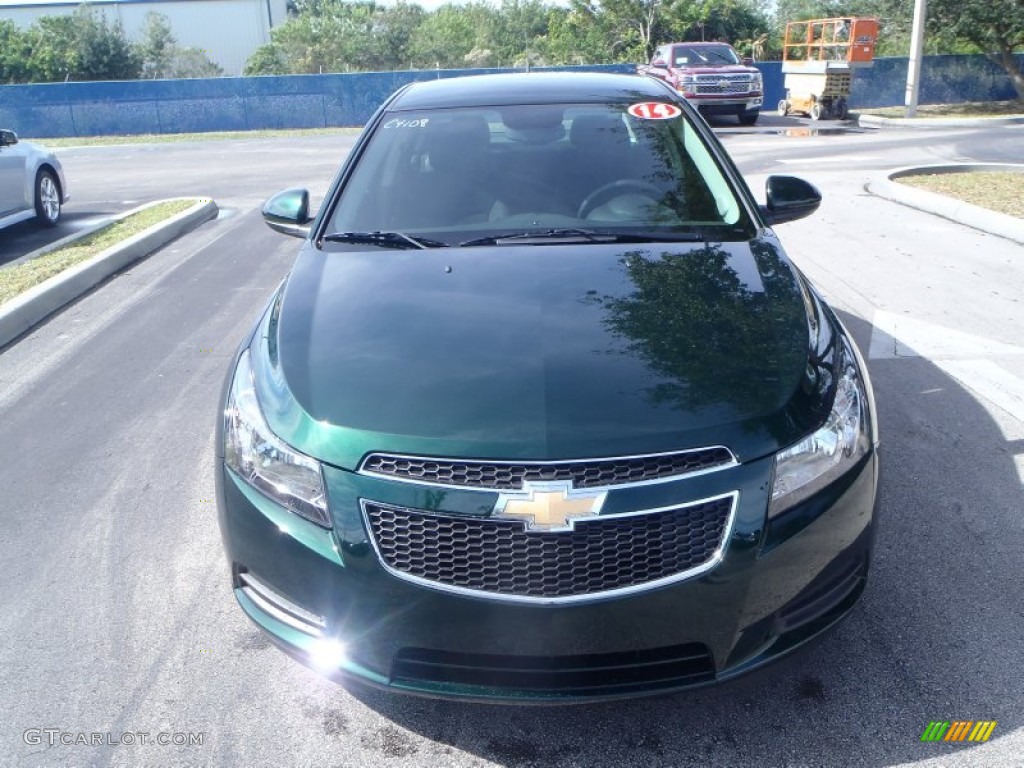 2014 Cruze LT - Rainforest Green Metallic / Jet Black photo #2